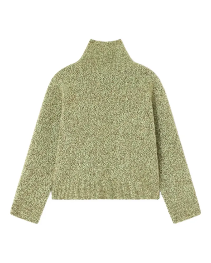 Ganni Pullover mit Stehkragen - Grün Grün