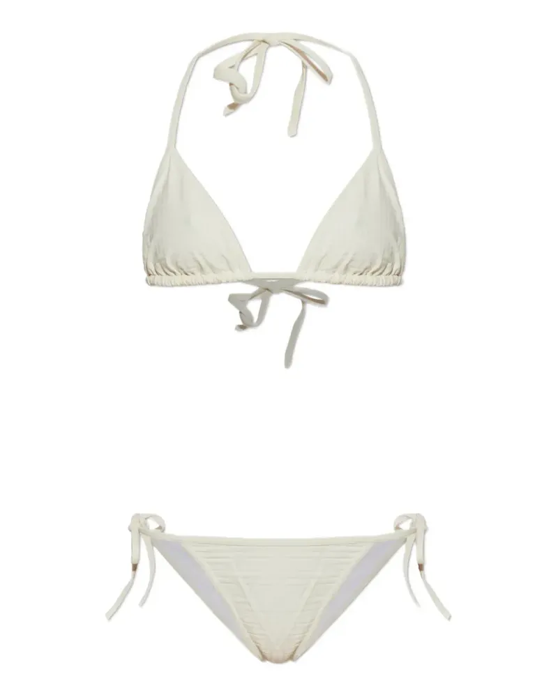 Balmain Bikinioberteil mit Muster - Nude Nude