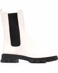 Michael Kors Chelsea-Boots mit runder Kappe Weiß