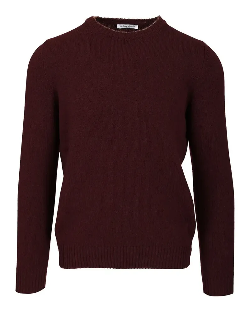 Al Duca D’Aosta 1902 ribbed-trim crew-neck sweater - Rot Rot