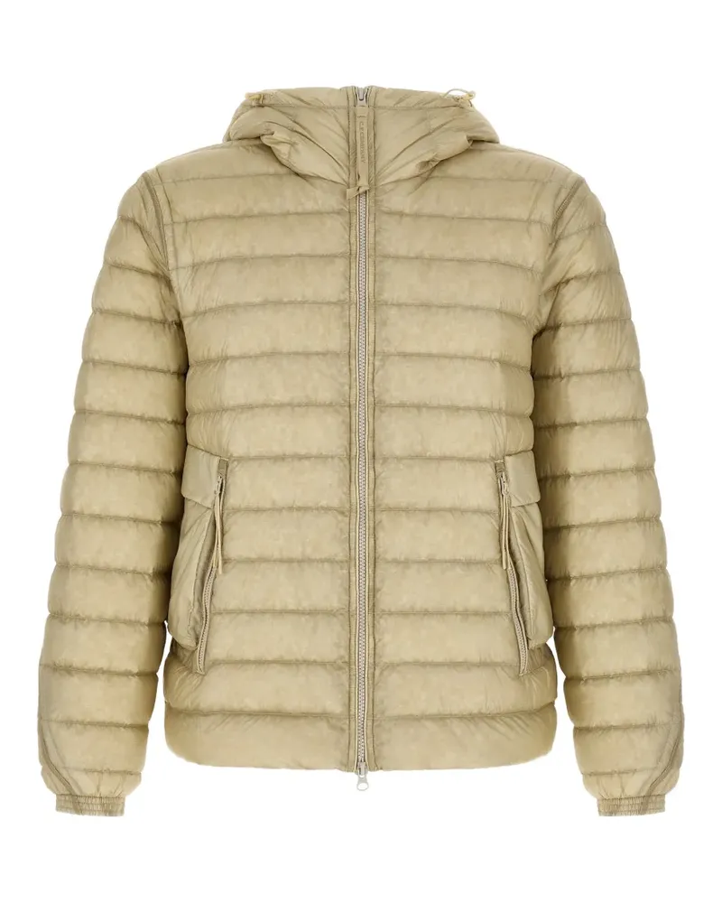 C.P. Company Goggle-lens quilted jacket - Nude Nude