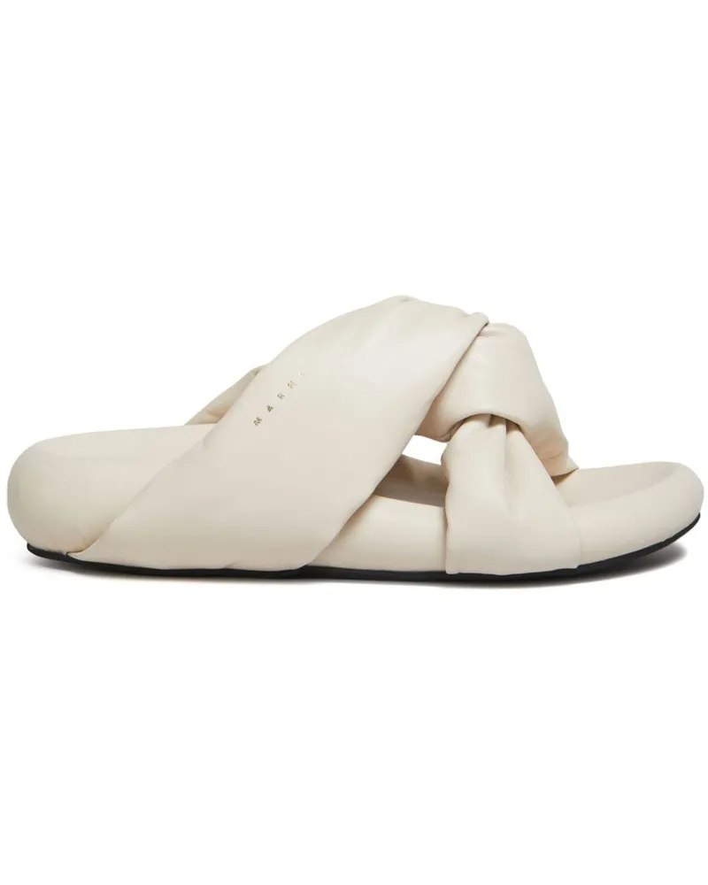Marni Bubble Sandalen aus Leder - Weiß Weiß
