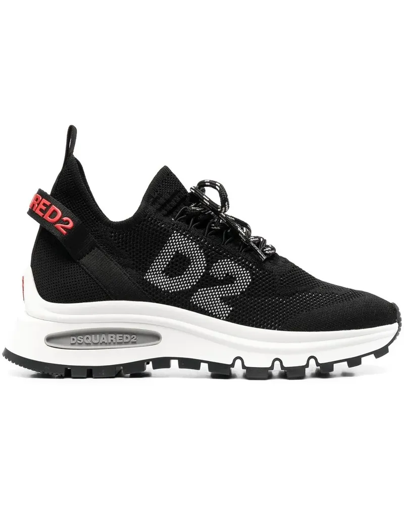 Dsquared2 Verzierte Sneakers - Schwarz Schwarz