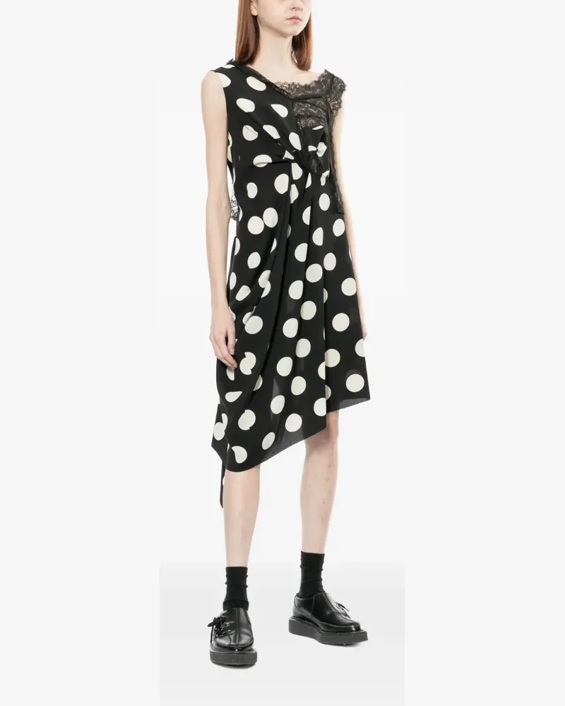 Junya Watanabe Kleid mit Polka Dots - Schwarz Schwarz