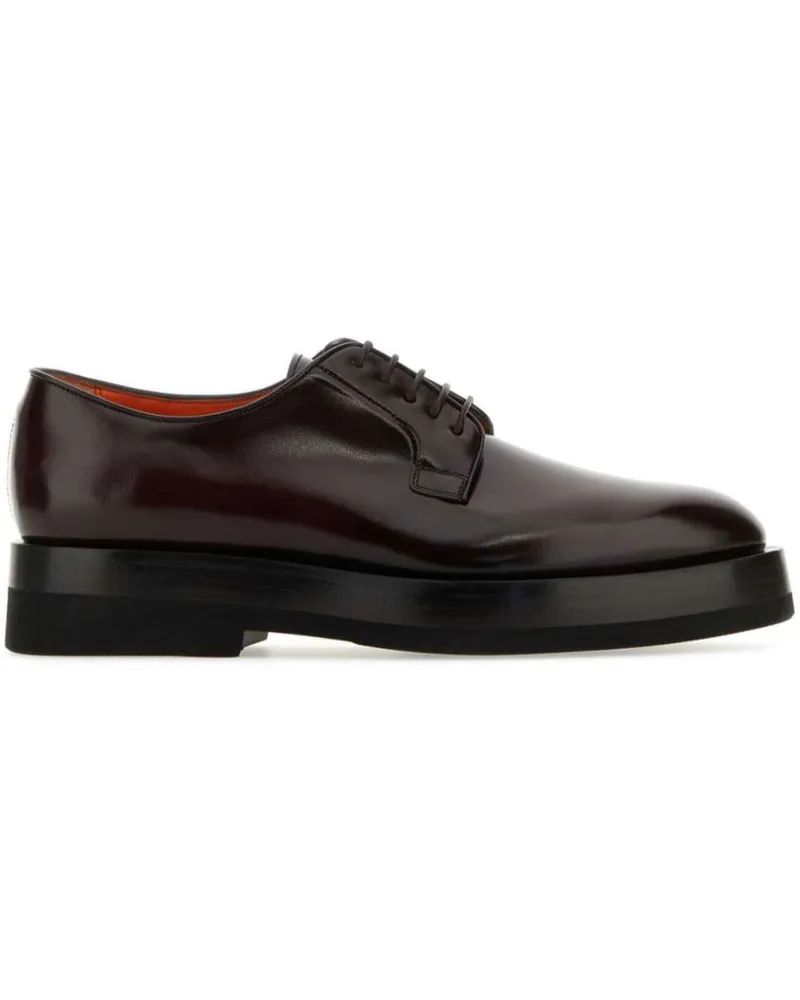 Santoni Schnürschuhe aus Leder - Braun Braun