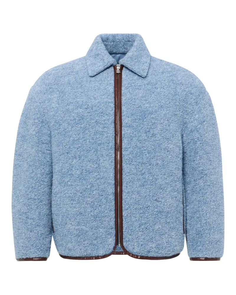 J.W.Anderson Strukturierte Jacke mit Reißverschluss - Blau Blau