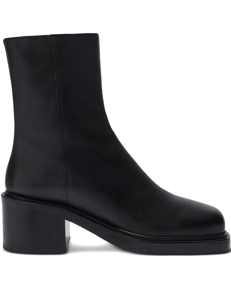 aeyde Stiefel mit eckiger Kappe - Schwarz Schwarz