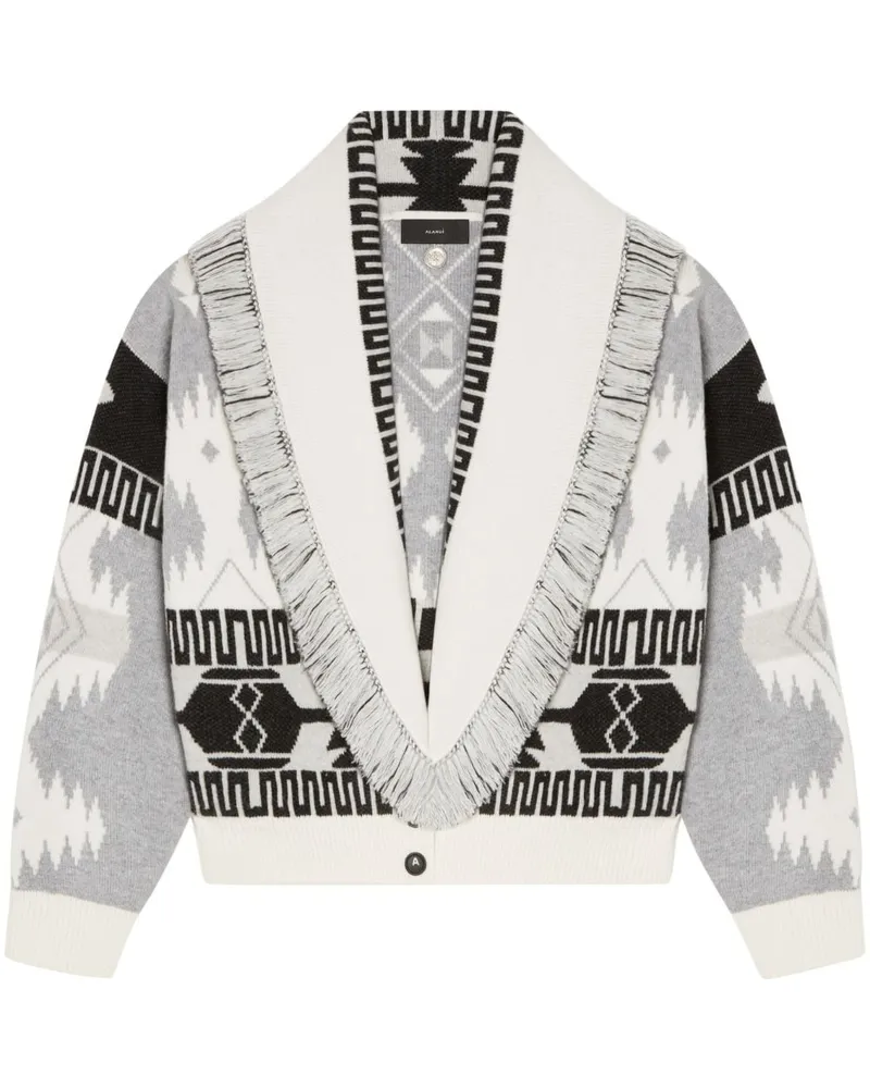 Alanui Icon Jacquard-Cardigan - Weiß Weiß