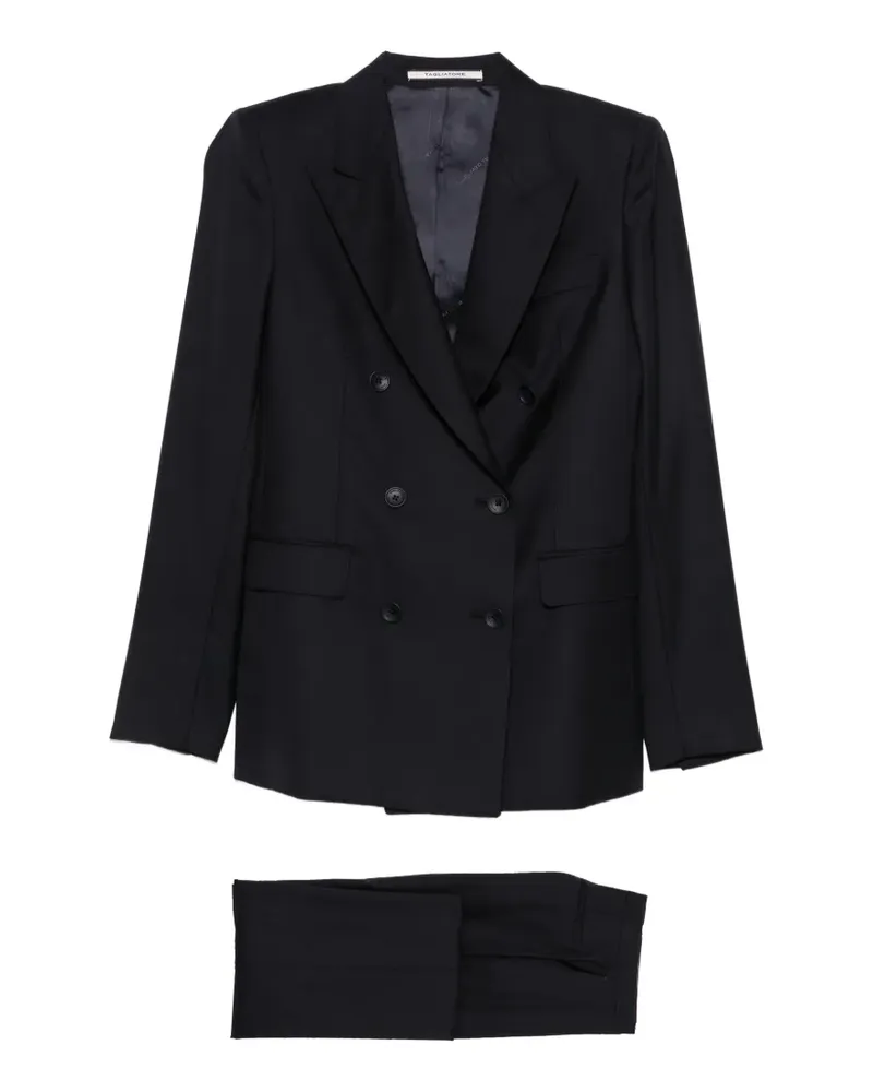 Tagliatore T-Parigi Anzug mit steigendem Revers - Blau Blau