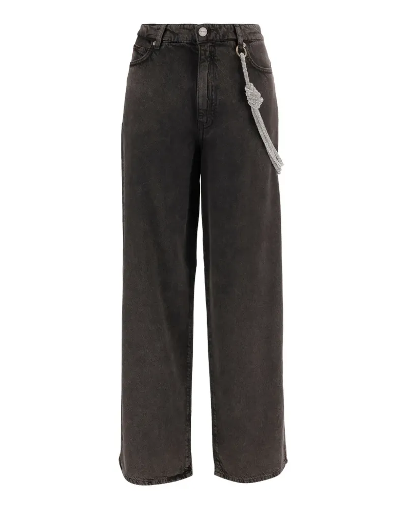 Pinko Jeans mit Knotendetail - Schwarz Schwarz