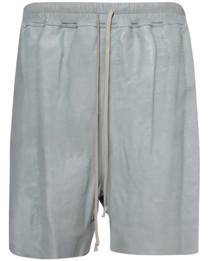 Rick Owens Shorts aus Leder - Blau Blau