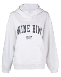 Anine Bing Hoodie mit Logo-Print Grau