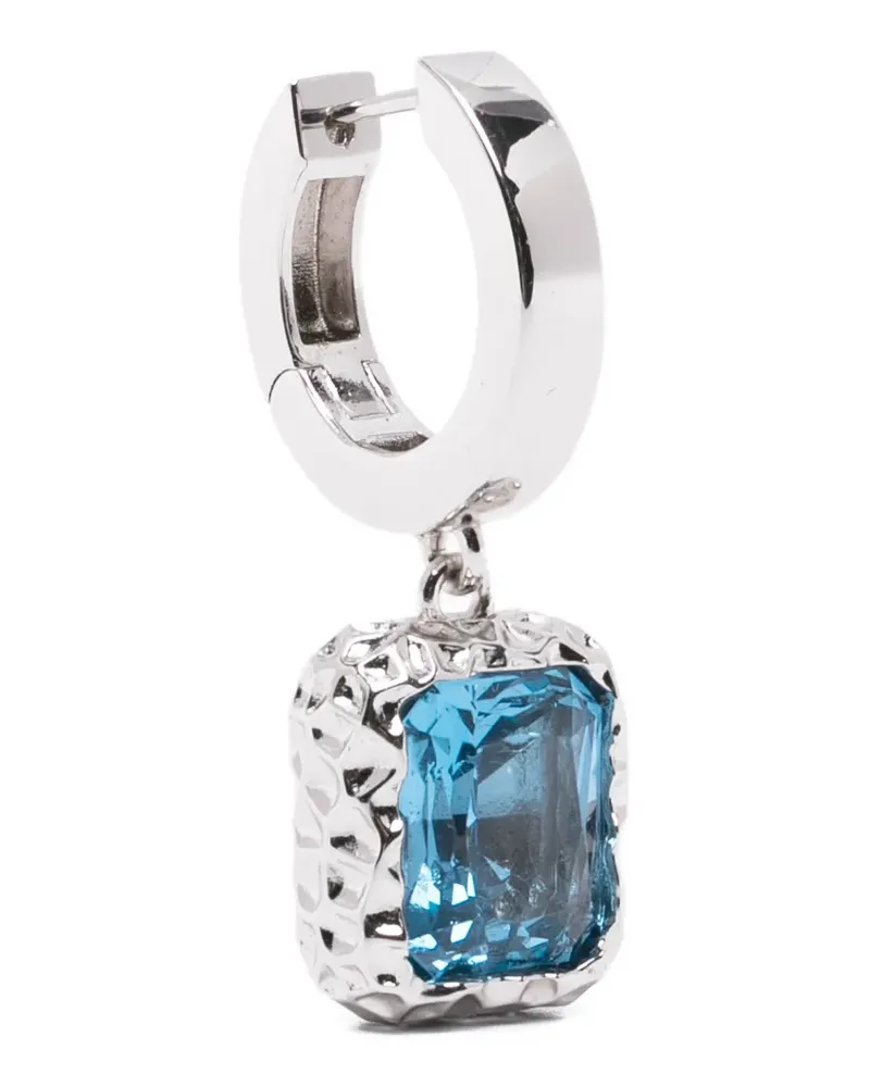 DARKAI drop aquamarine earrings - Silber Silber