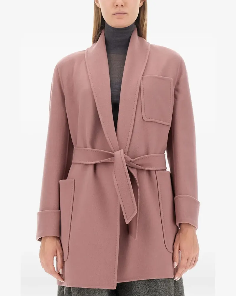 Max Mara single-breasted belted coat - Rosa Rosa