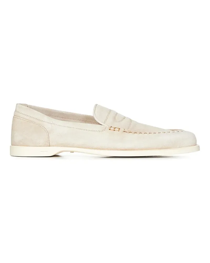 John Lobb Loafer aus Wildleder - Nude Nude