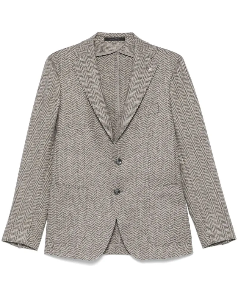 Tagliatore Blazer mit Fischgrätenmuster - Nude Nude