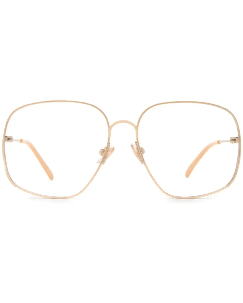 Chloé Brille mit eckigem Gestell - Gold Gold