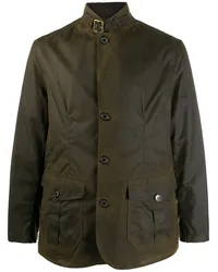 Barbour Gewachste Jacke mit Stehkragen Grün