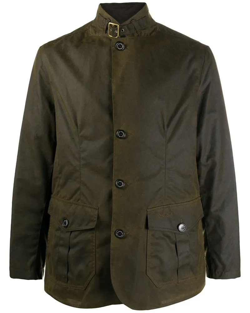Barbour Gewachste Jacke mit Stehkragen - Grün Grün
