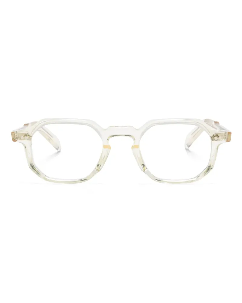 Cutler and Gross Brille mit geometrischem Gestell - Gelb Gelb