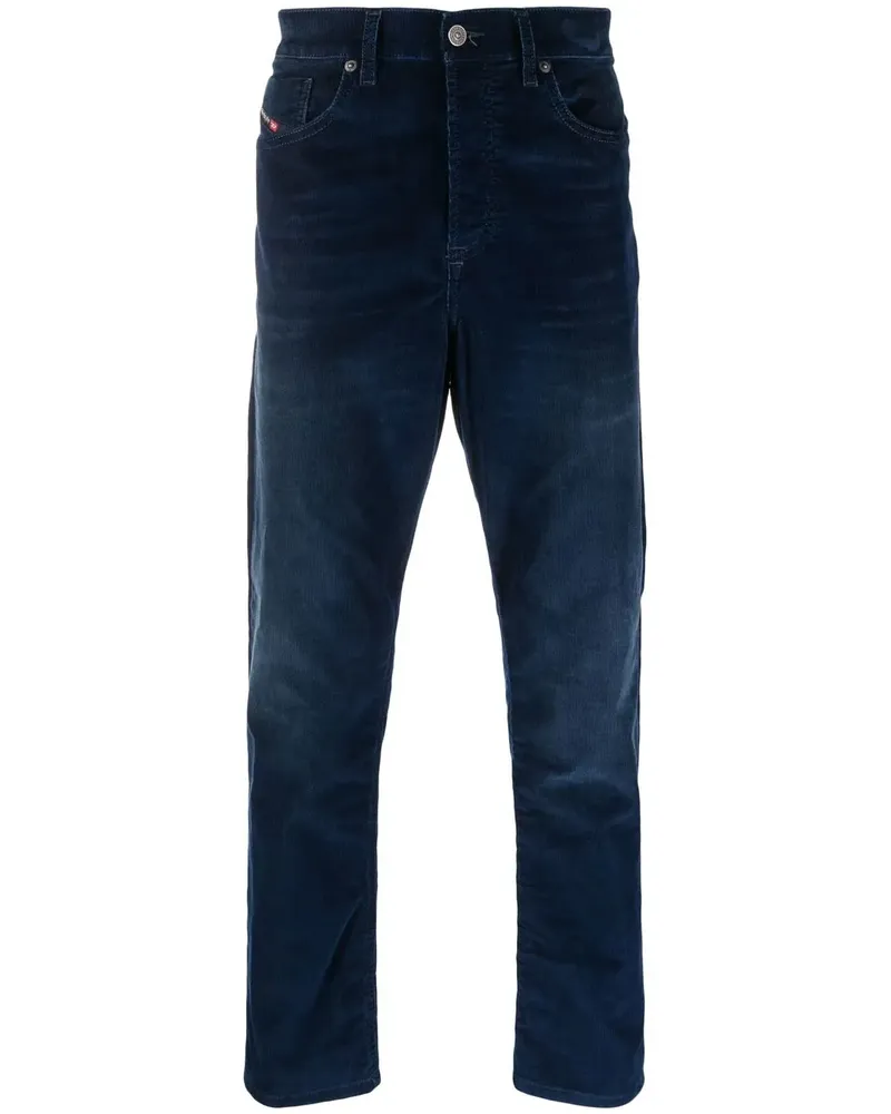 Diesel Halbhohe Tapered-Jeans - Blau Blau