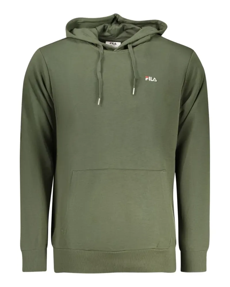 Fila logo-embroidered pouch-pocket hoodie - Grün Grün