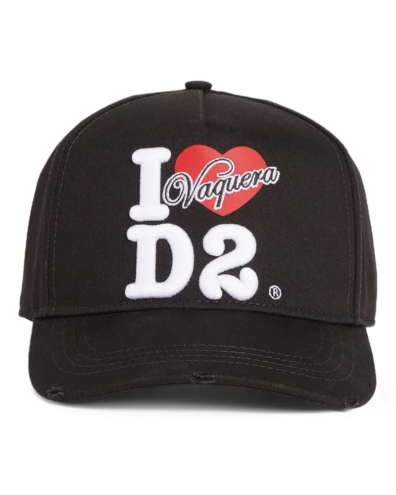 Dsquared2 Vaquera Baseballkappe - Schwarz Schwarz