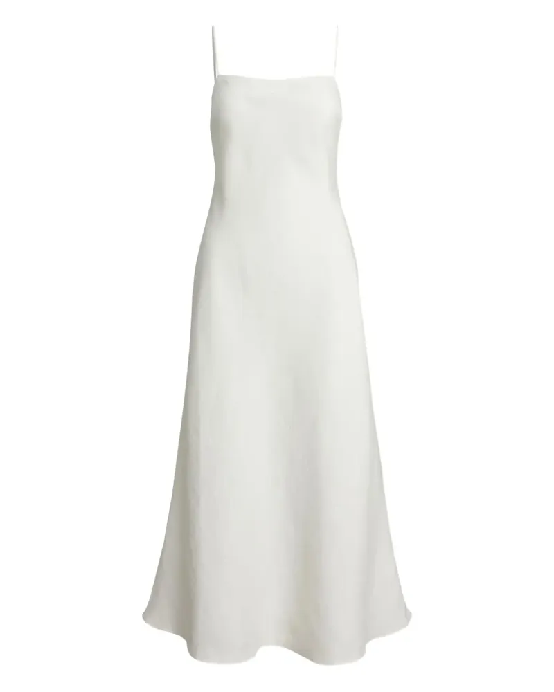 Ralph Lauren Ärmelloses Leinenkleid - Weiß Weiß