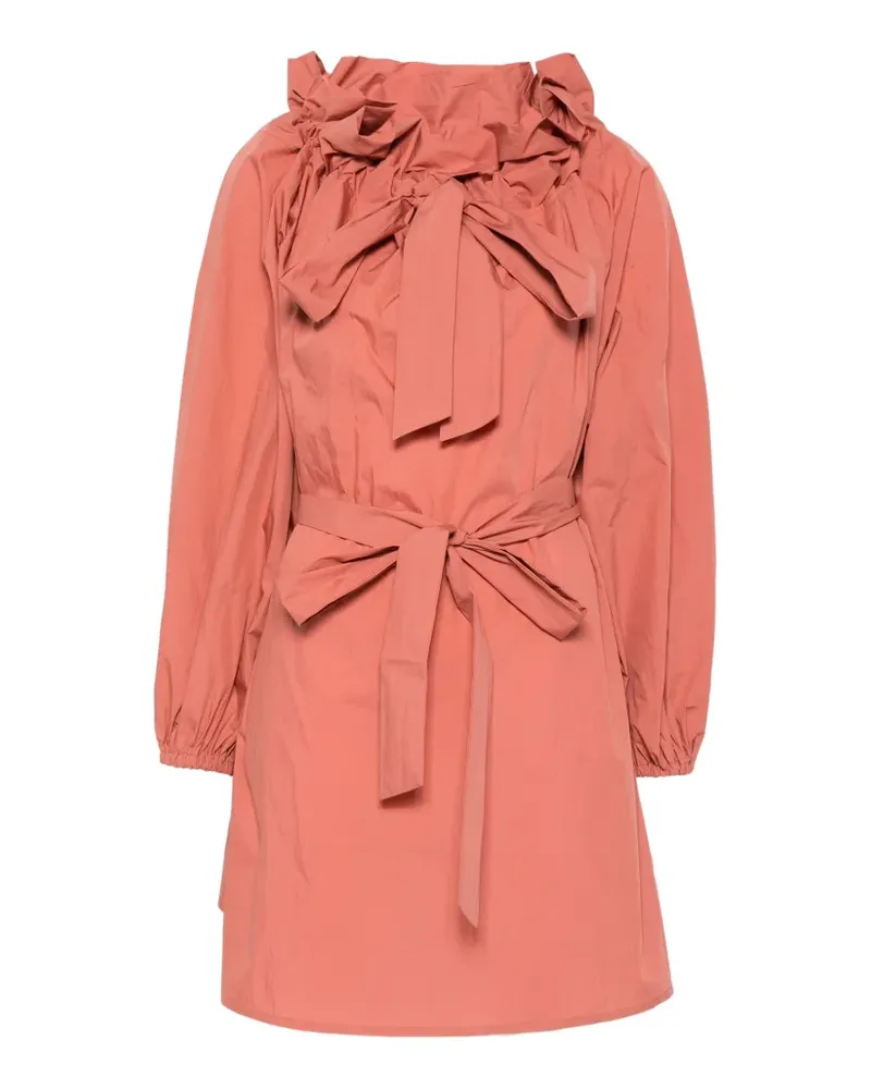 Essentiel Minikleid mit Rüschen-Kragen - Orange Orange