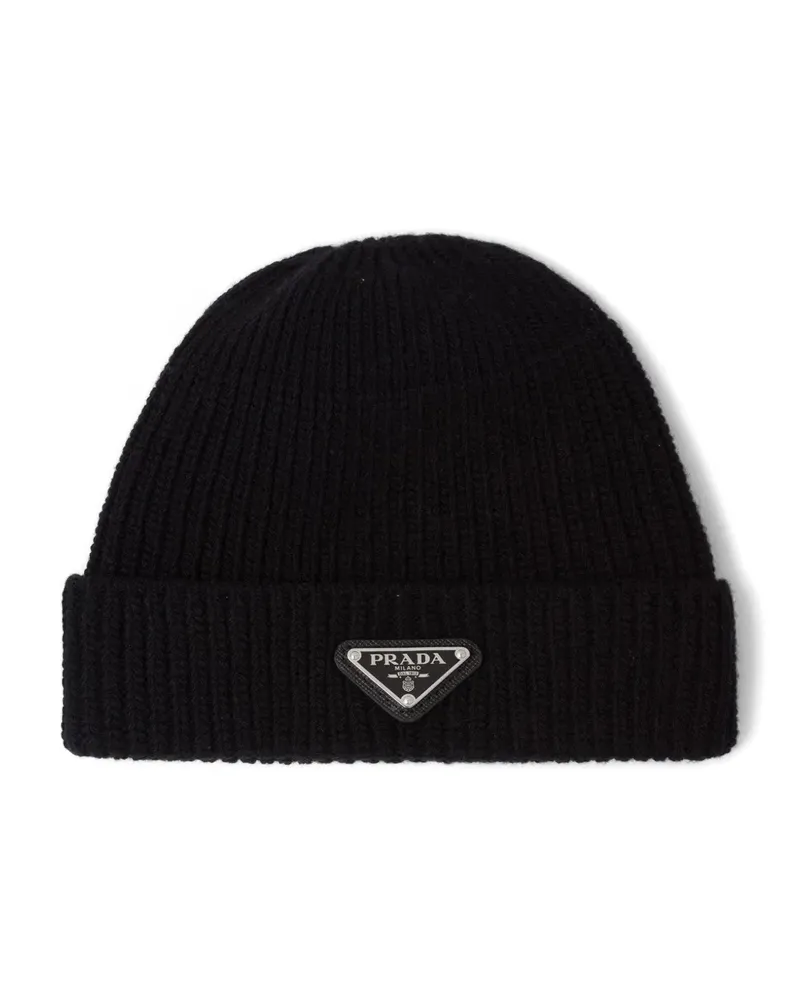 Prada wool and cashmere beanie - Schwarz Schwarz