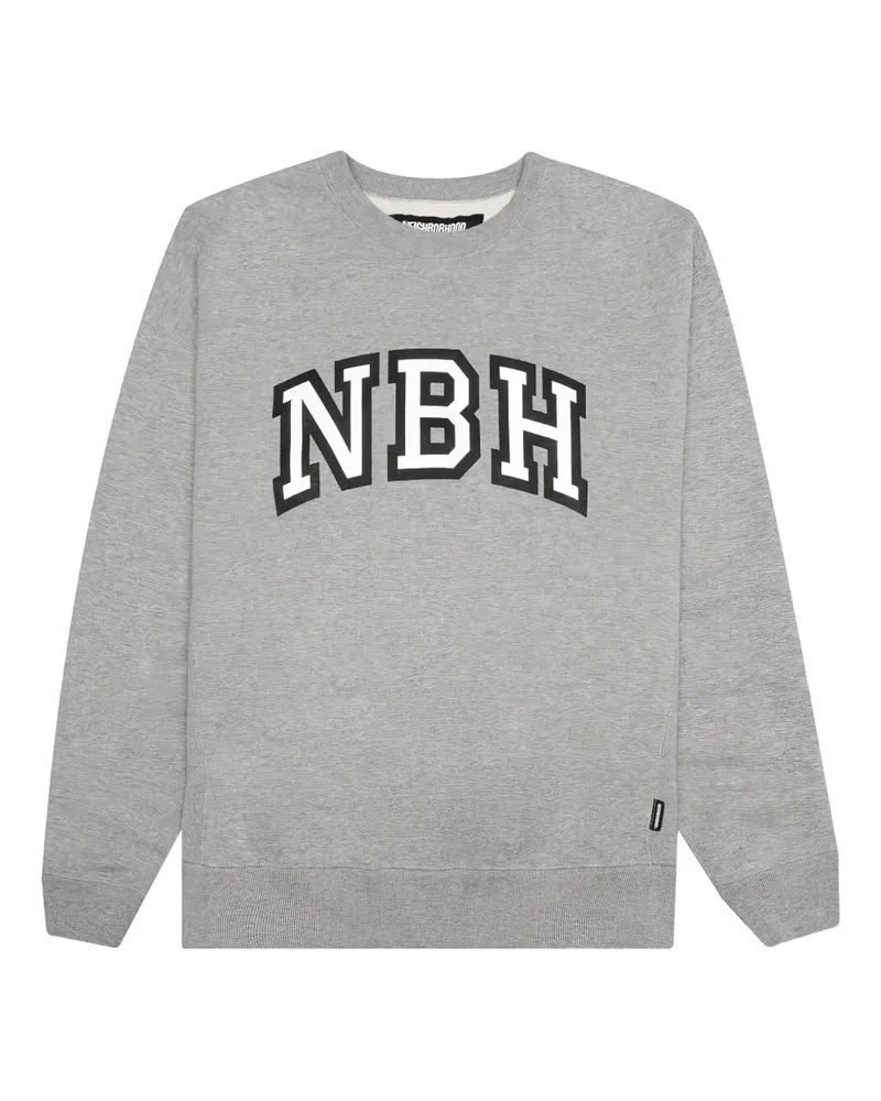 Neighborhood Sweatshirt mit Logo-Print - Grau Grau