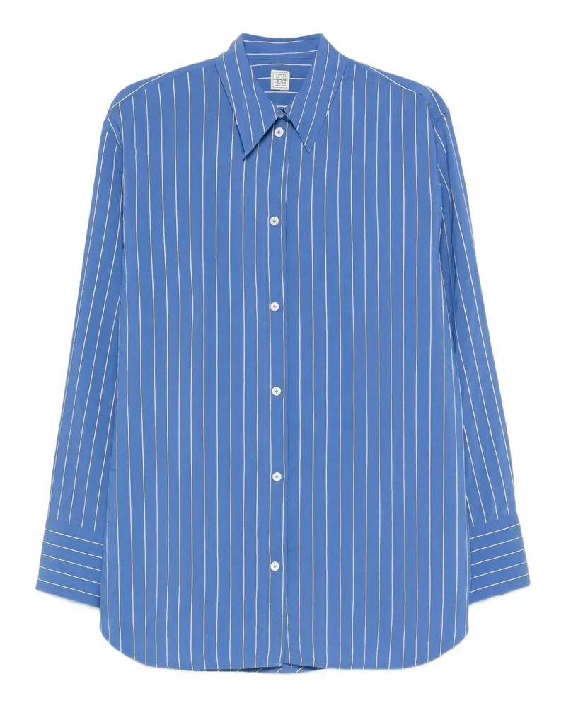 Totême stripe-pattern shirt - Blau Blau