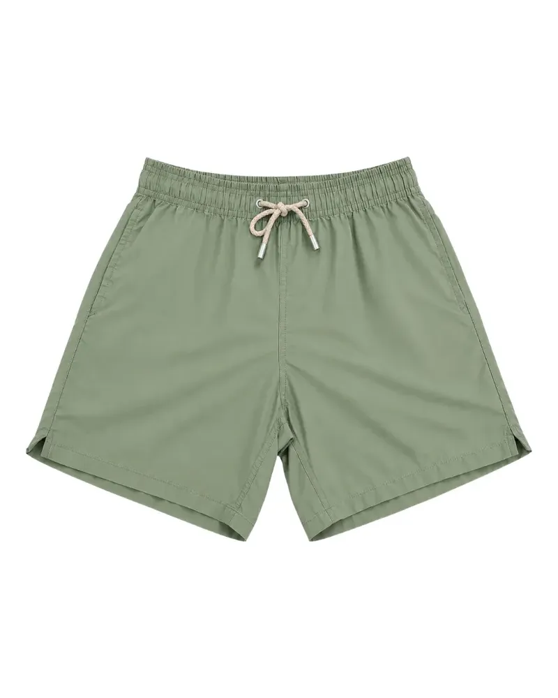 MC2 Saint Barth logo-patch drawstring swim shorts - Grün Grün