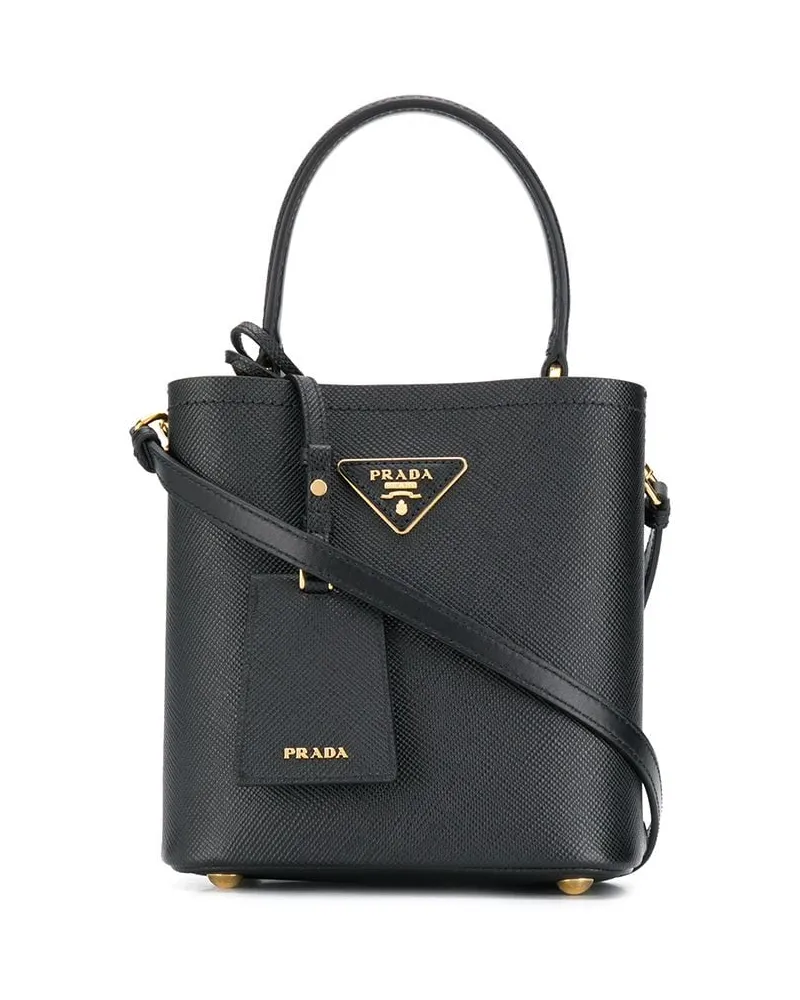 Prada Panier Beuteltasche - Schwarz Schwarz