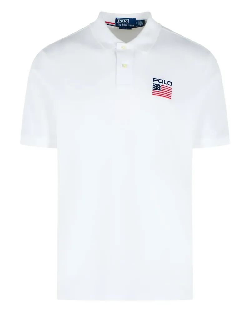 Ralph Lauren Poloshirt mit Logo-Stickerei - Weiß Weiß
