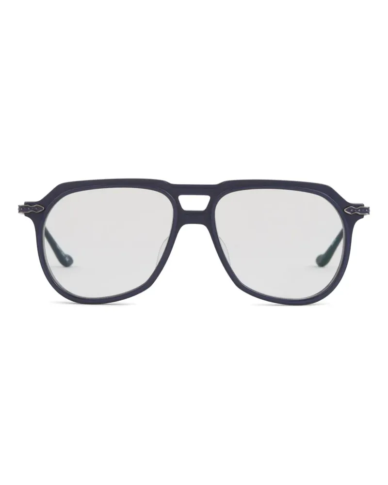 MATSUDA browline embellished glasses - Blau Blau