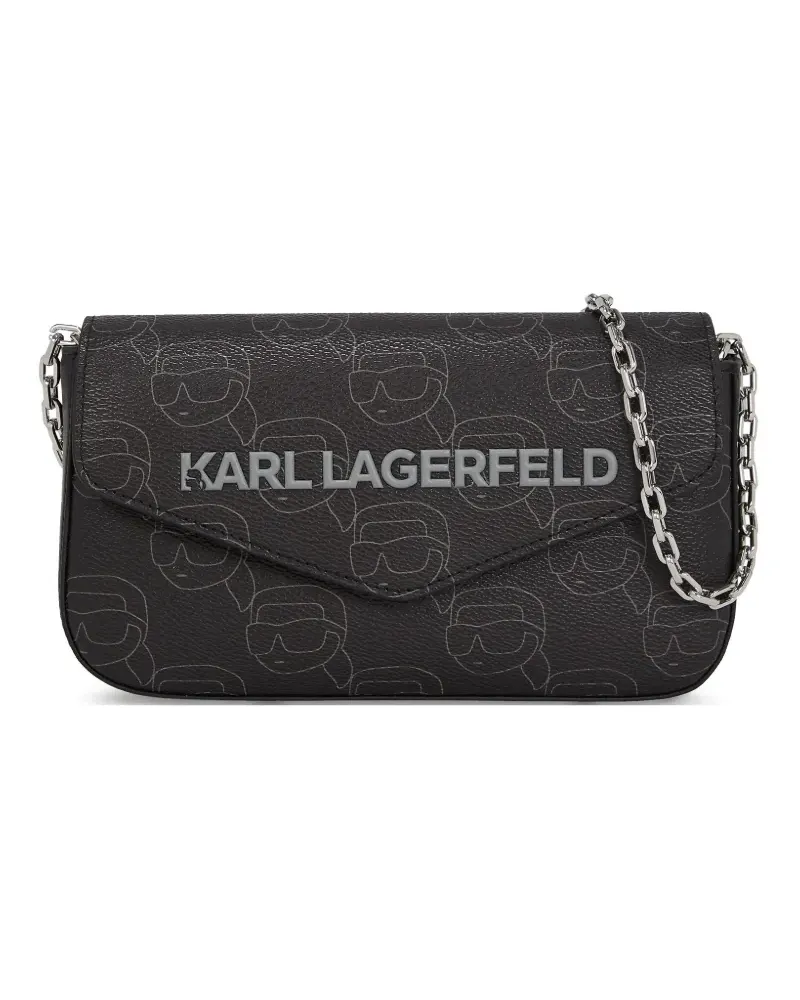 Karl Lagerfeld Ikon Schultertasche - Schwarz Schwarz
