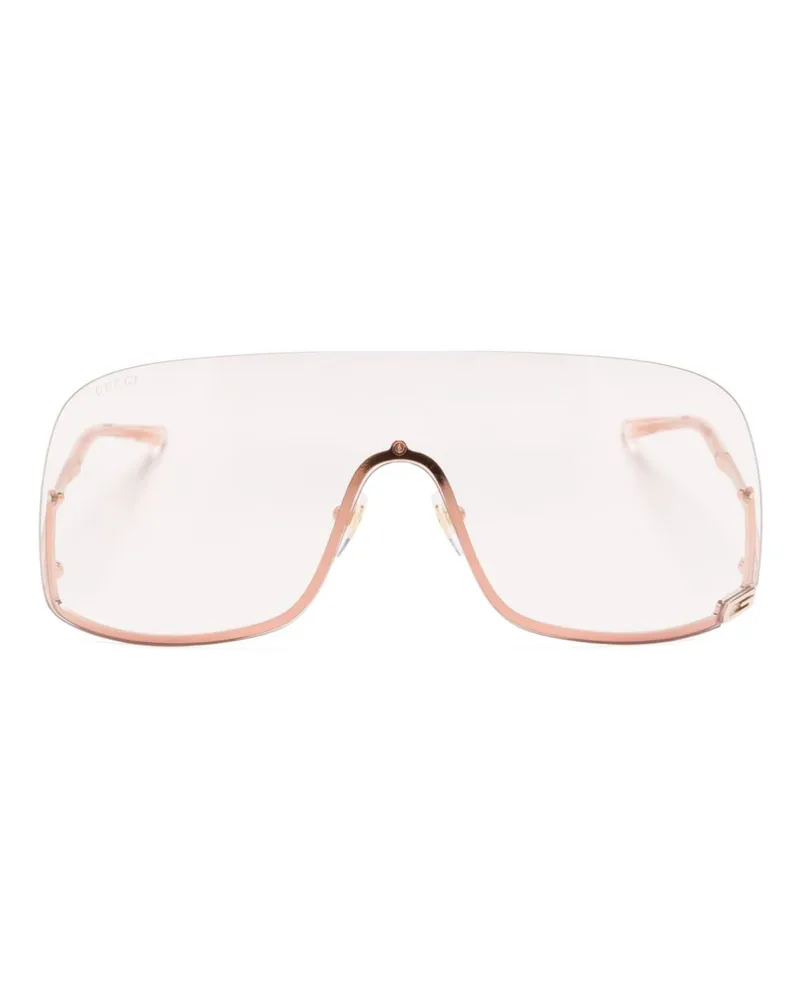 Gucci Oversized-Sonnenbrille mit Retro-Gestell - Gold Gold