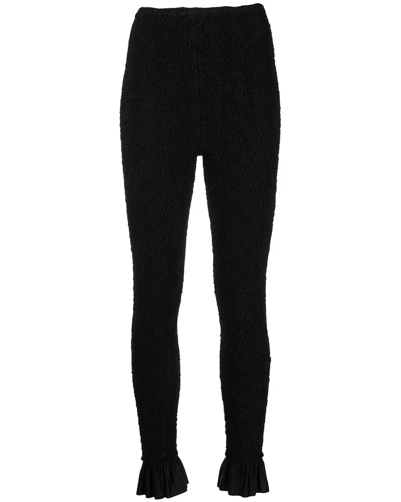 Alexander Wang Geraffte Leggings - Schwarz Schwarz