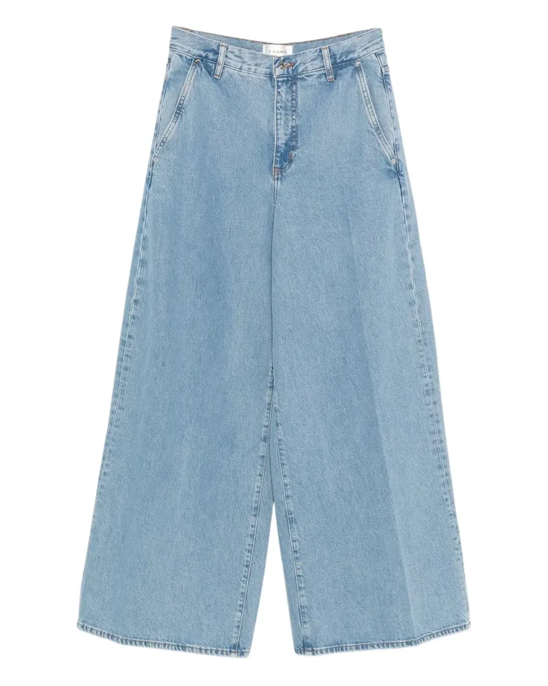 Frame Denim Weite High-Waist-Jeans - Blau Blau