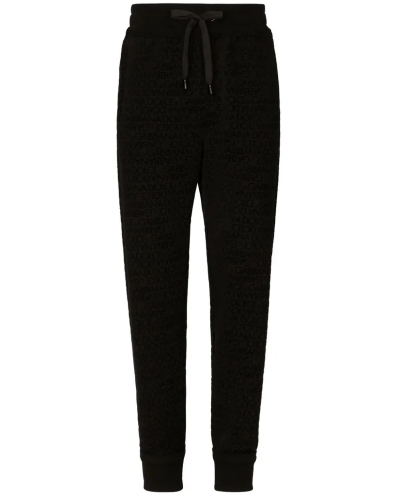 Dolce & Gabbana Jogginghose mit Logo-Print - Schwarz Schwarz