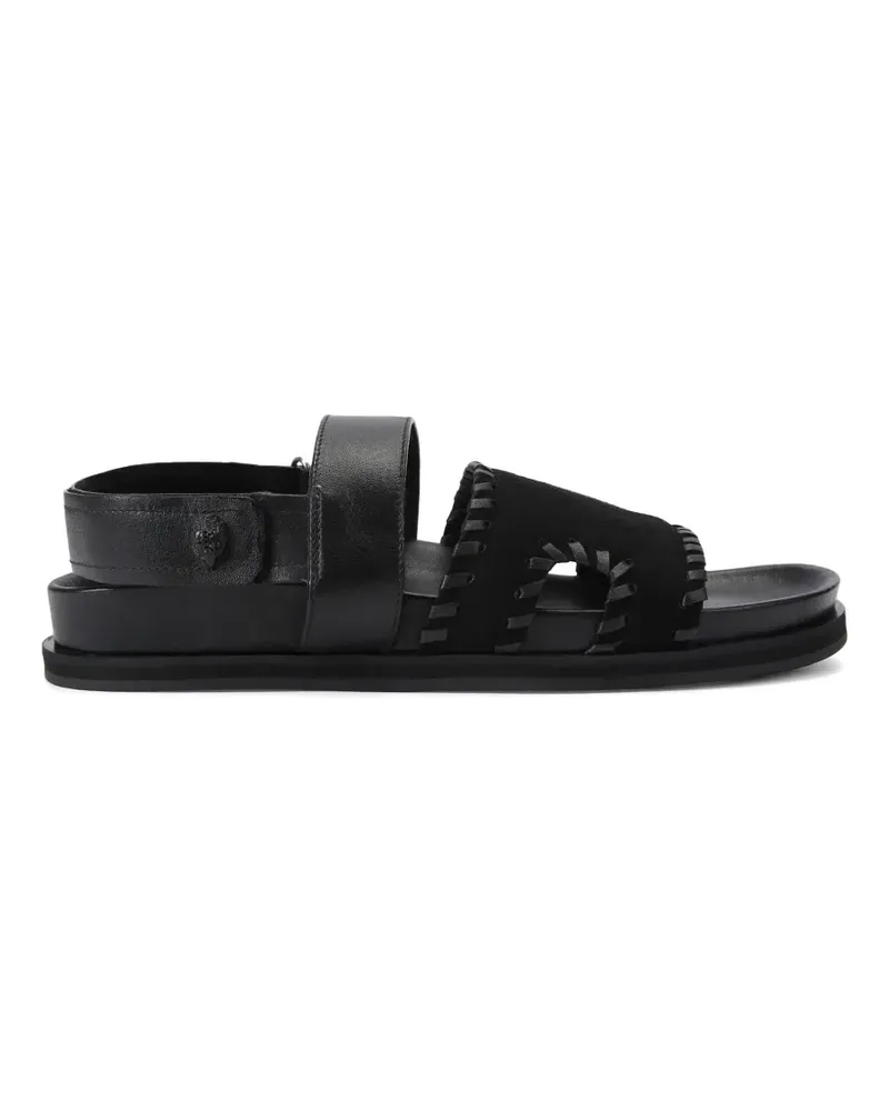 Kurt Geiger Sandalen mit Ziernähten - Schwarz Schwarz
