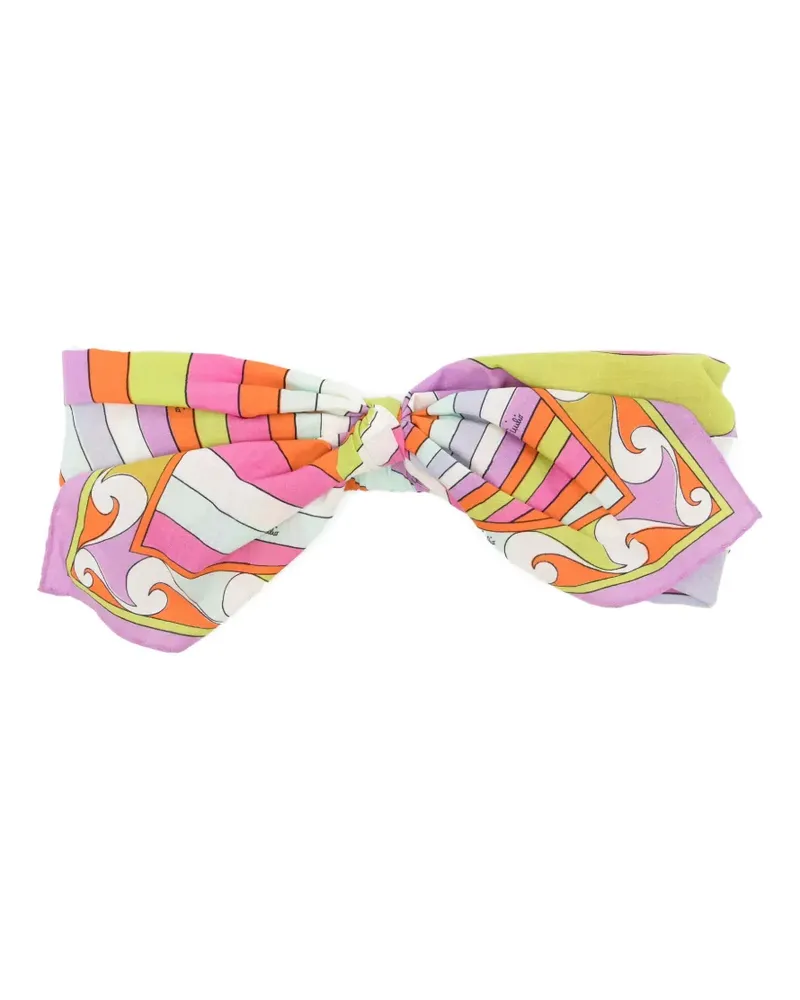 Emilio Pucci Geknoteter Haarreif mit Iride-Print - Rosa Rosa