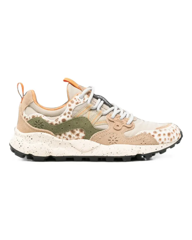 Flower MOUNTAIN Yamano 3 Sneakers mit Leo-Print - Nude Nude