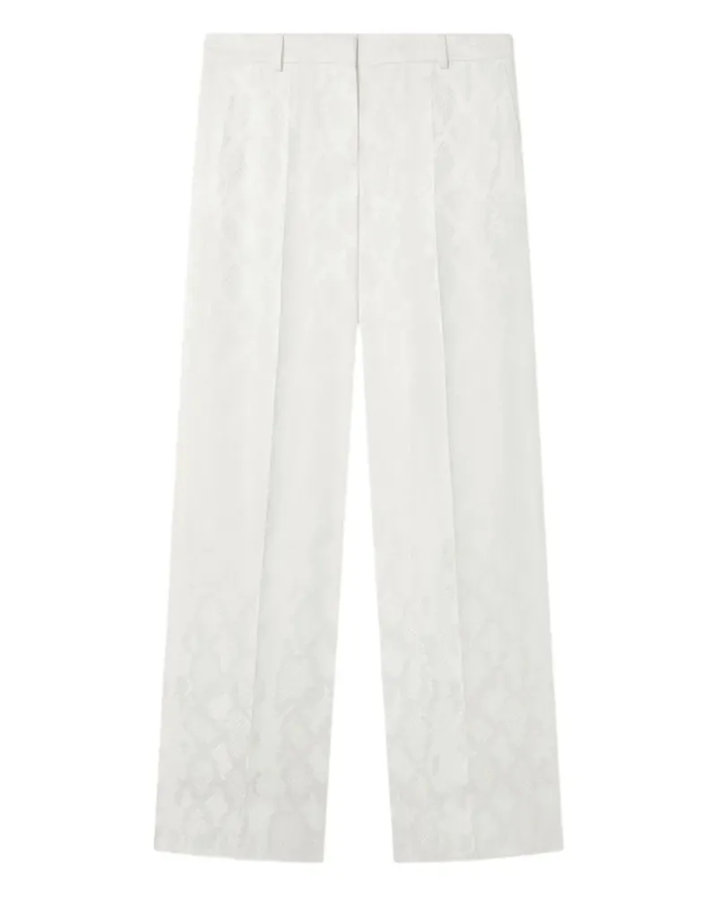 Stella McCartney Jacquard-Hose - Weiß Weiß