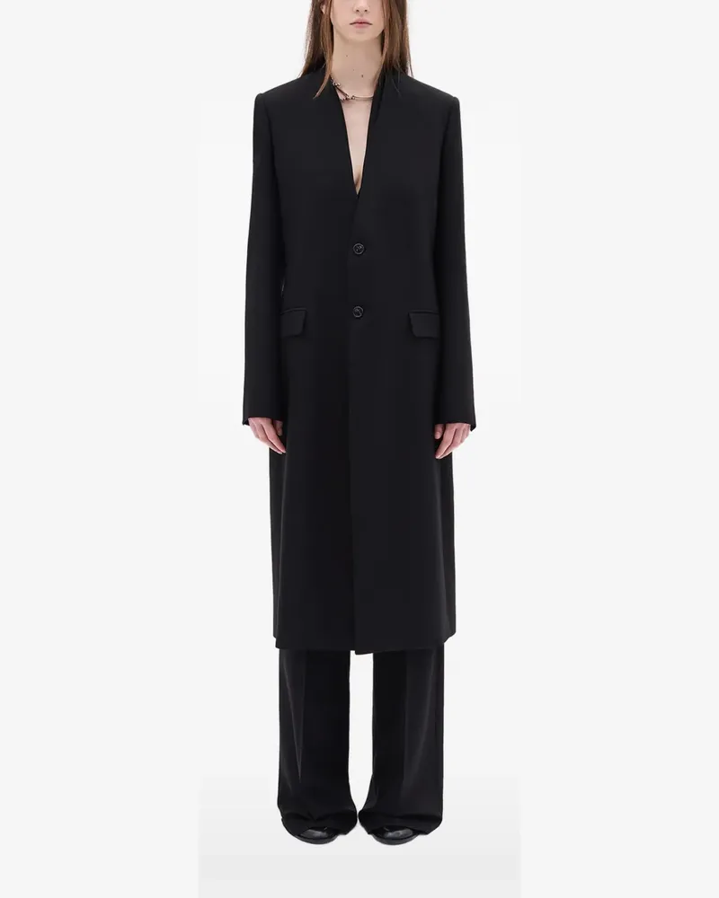 Ann Demeulemeester Calico coat - Schwarz Schwarz