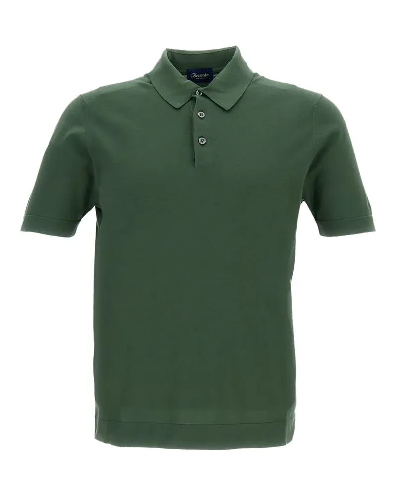 Drumohr  buttoned polo shirt - Grün Grün
