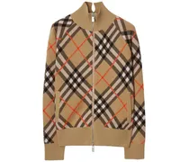 Karierter Cardigan - Nude