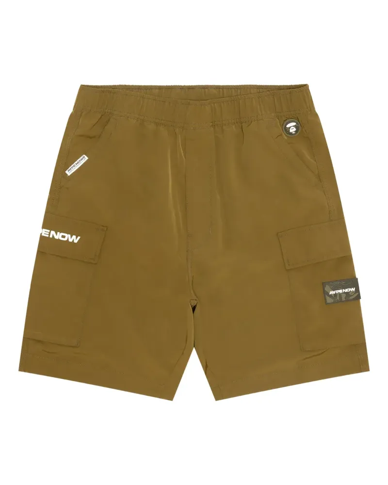 BAPE Cargo-Shorts mit Logo-Print - Grün Grün