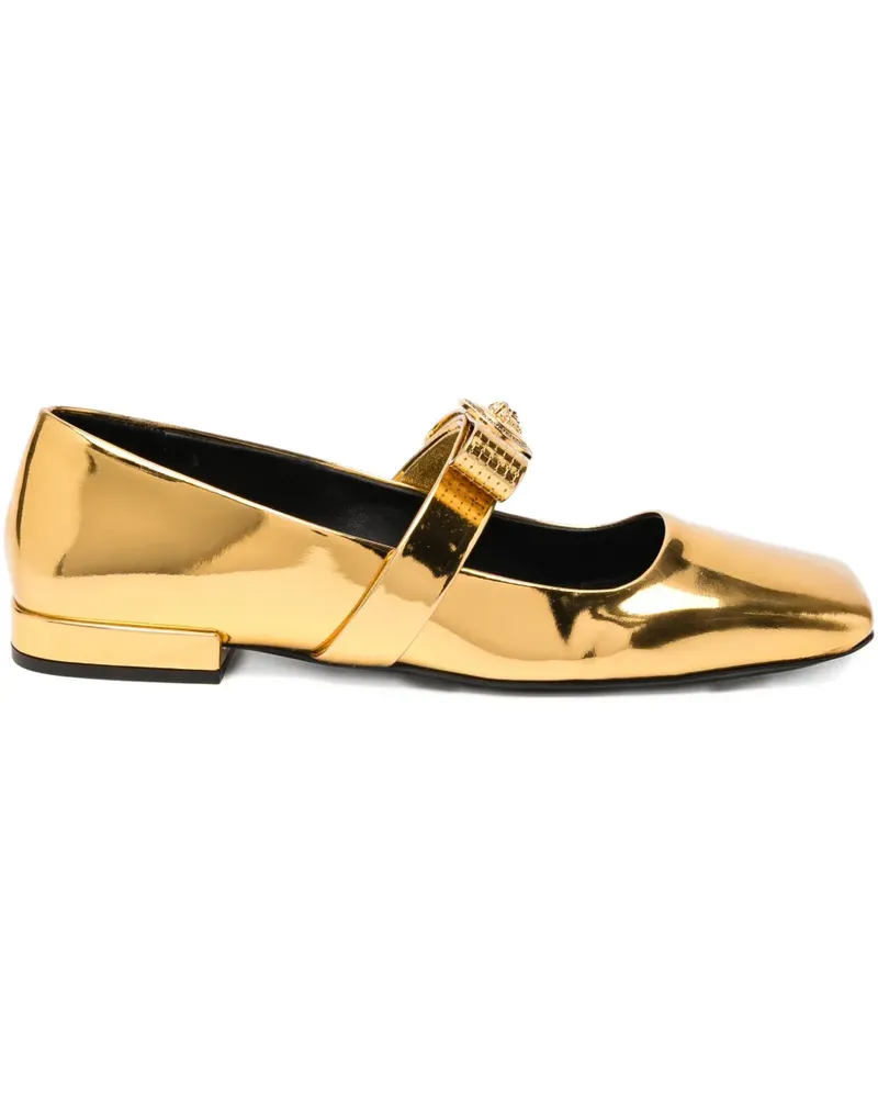 Versace leather flats - Gold Gold